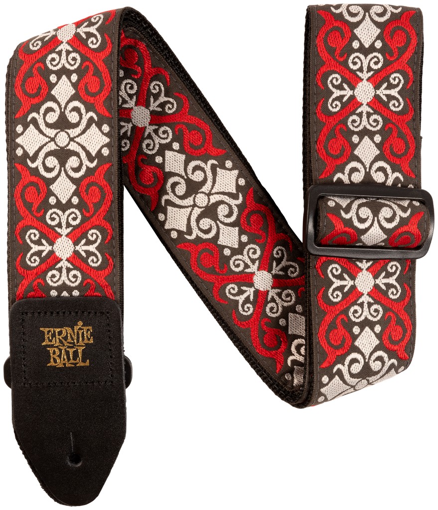 Ernie Ball Gitarrengurt, Jacquard, Red Trellis Bild 1